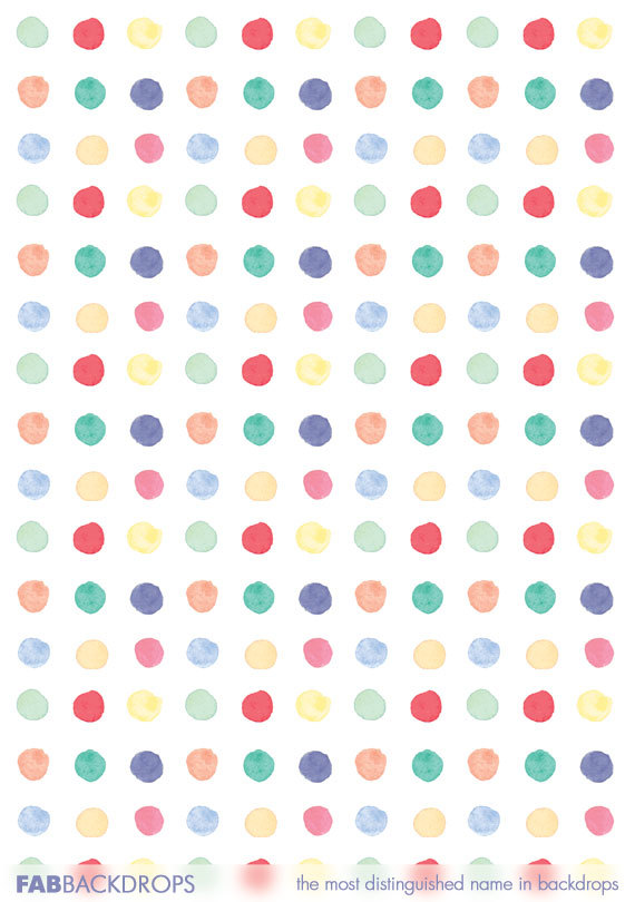 570x810 Fab Drops Watercolor Dots Photo Backdrop - Watercolor Dots