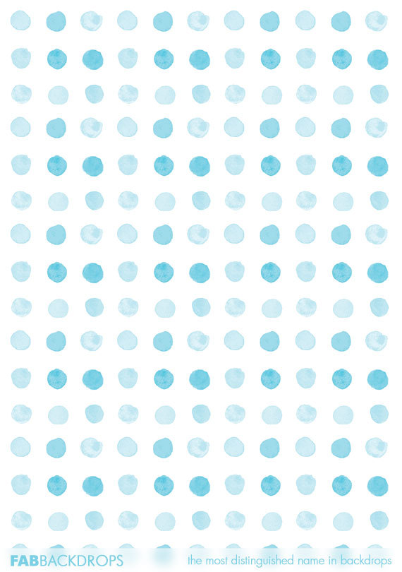 570x810 Fab Vinyl Blue Watercolor Dots Backdrop - Watercolor Dots
