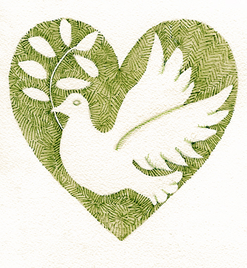 500x543 Adamandia Kapsalis - Watercolor Dove