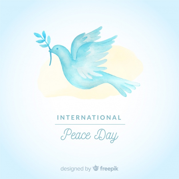 626x626 Watercolor Day Of Peace Composition With White Dove Vector Free - Watercolor Dove