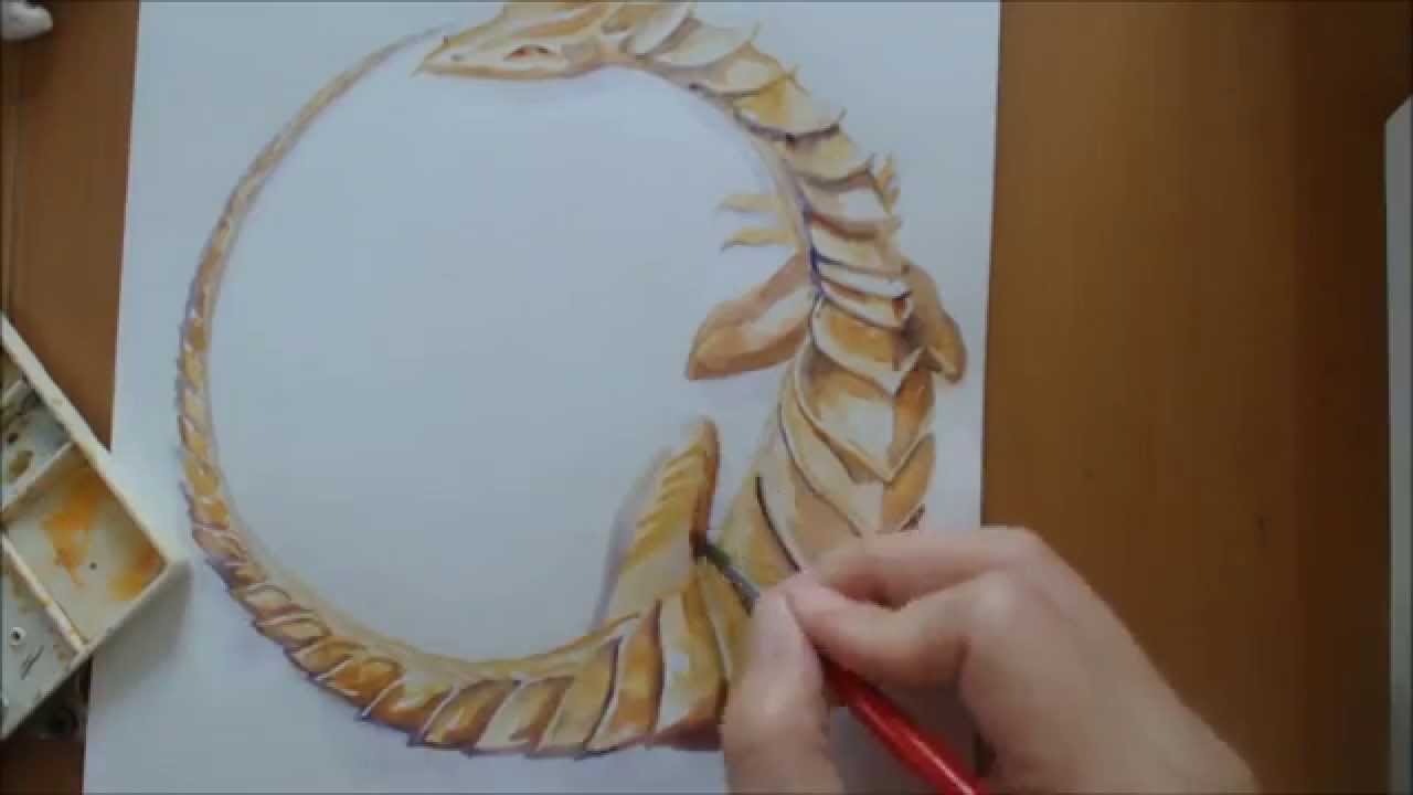 1280x720 How To Paint Your Dragon - Watercolor Dragon