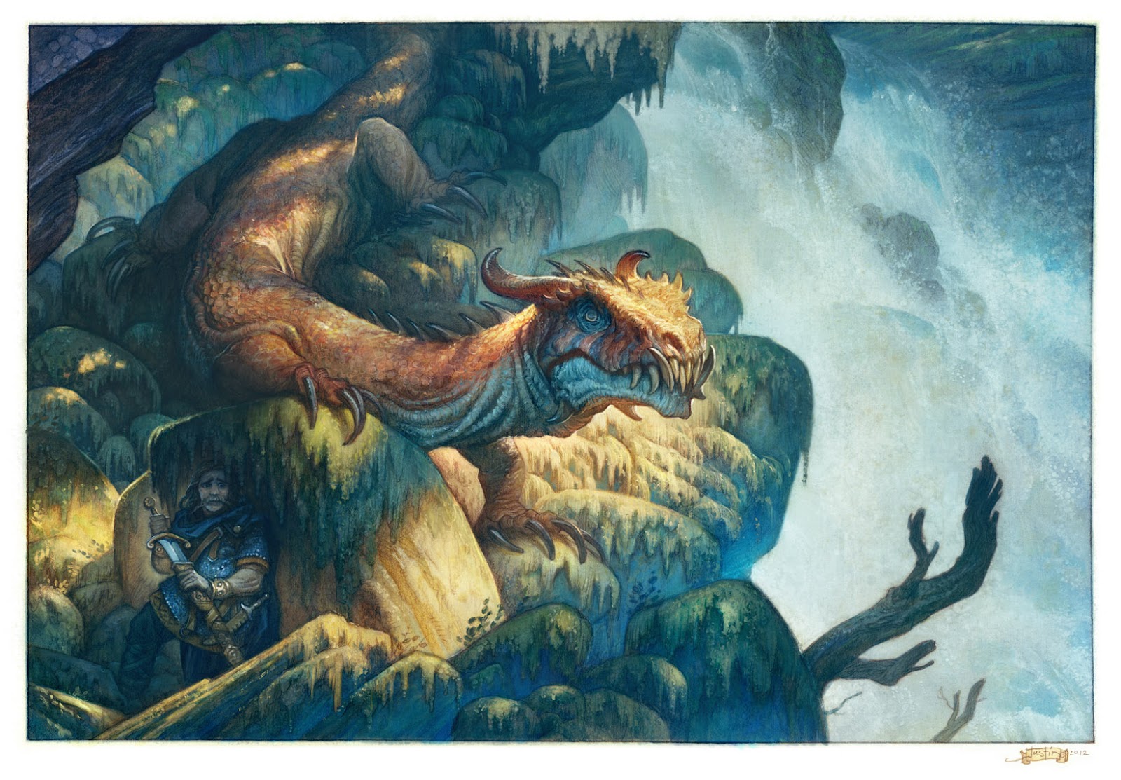 1600x1113 Dragon Watercolor And Final Muddy Colors - Watercolor Dragon