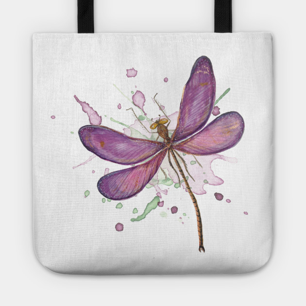 630x630 Dragonfly Pink Watercolor - Watercolor Dragonfly