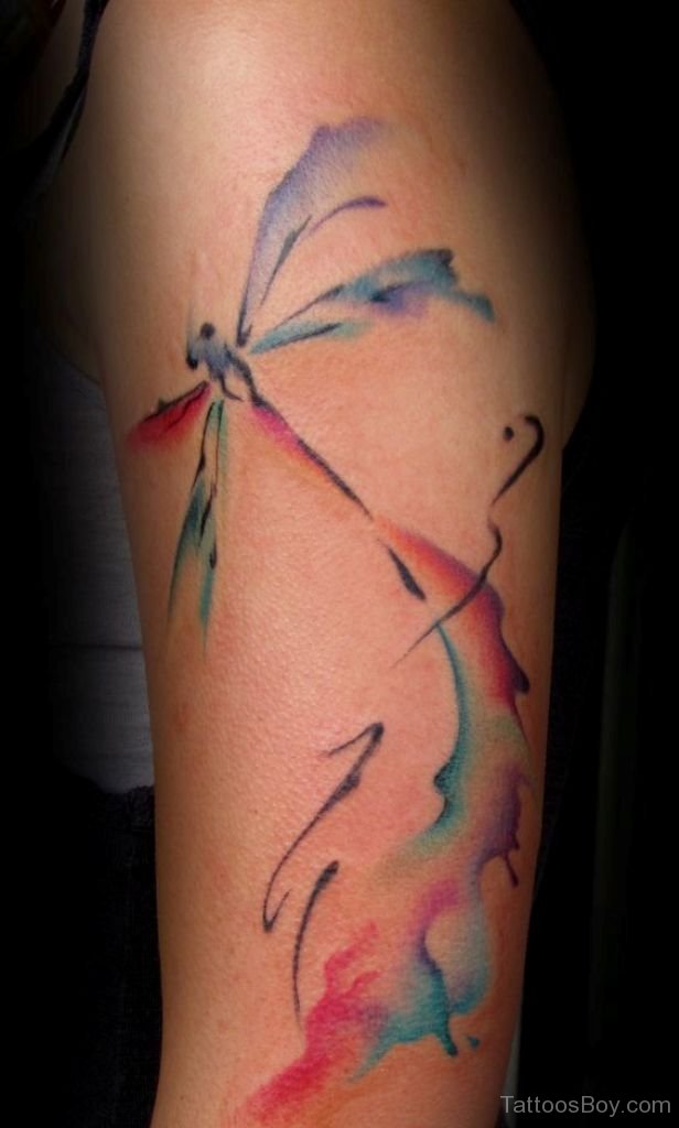 616x1024 Watercolor Dragonfly Tattoo Tattoo Designs, Tattoo Pictures - Watercolor Dragonfly Tattoo