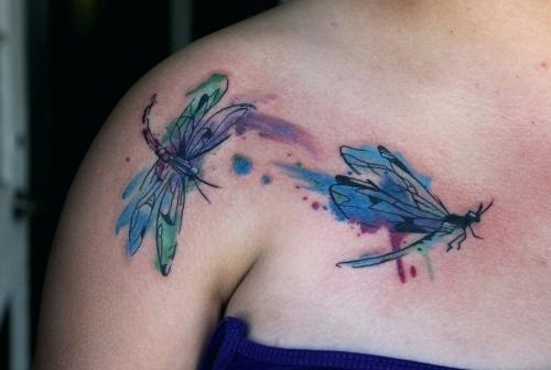 500x336 Watercolor Dragonfly Watercolor Dragonfly Tattoos Watercolor - Watercolor Dragonfly Tattoo
