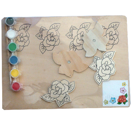 420x400 China Diy Educational Watercolor Flower Drawing Board Set Wooden - Watercolor Drawing Board