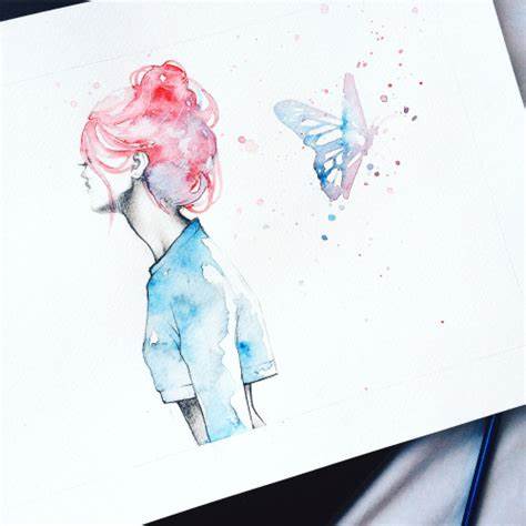 474x474 Tumblr Artwork Watercolor. Watercolor Art On Hasshe - Watercolor Drawings Tumblr