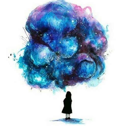 500x497 Galaxy Drawing Tumblr - Watercolor Drawings Tumblr