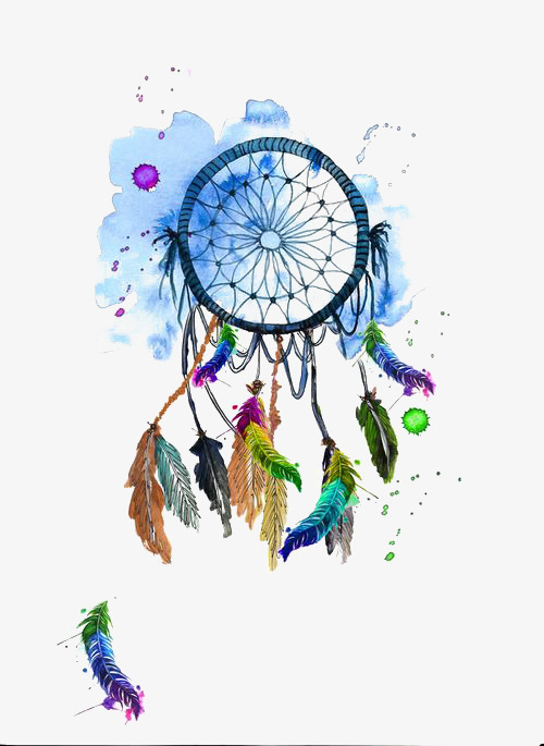 500x685 Watercolor Dreamcatcher Png Images Vectors And Psd Files Free - Watercolor Dream Catchers