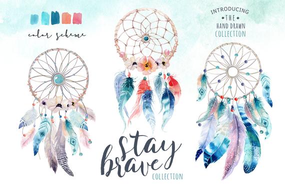 Watercolor Dream Catchers at PaintingValley.com | Explore collection of ...