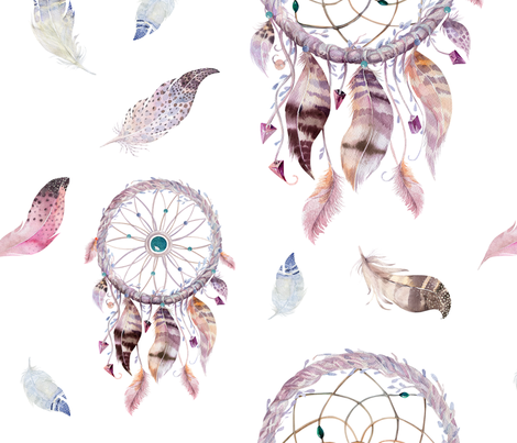 470x403 Watercolor Dreamcatcher And Feathers2 Wallpaper - Watercolor Dream Catchers