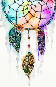 236x363 Dream Catcher Draw - Watercolor Dream Catchers