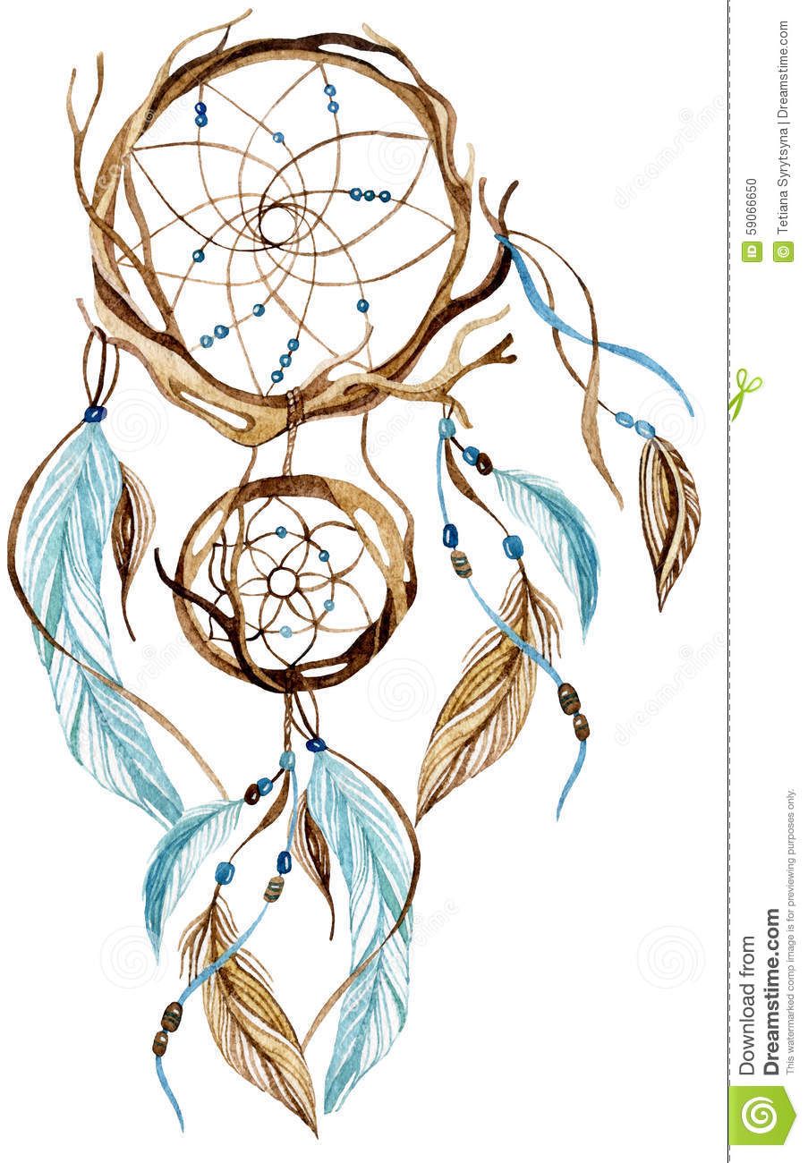 903x1300 Watercolor Dreamcatcher - Watercolor Dreamcatcher
