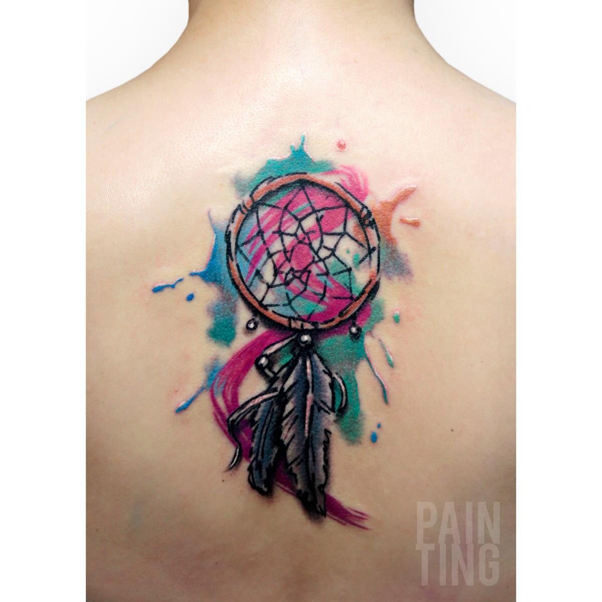 1200x1200 - Watercolor Dreamcatcher Tattoo