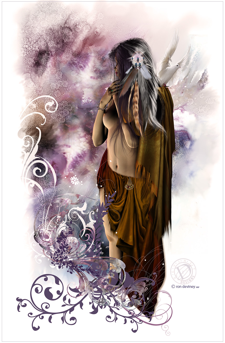 867x1319 Watercolor Dream By Deviney Poser Illustration - Watercolor Dreams