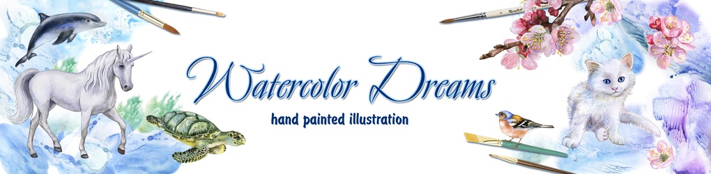 1020x250 Watercolor Dreams ~ - Watercolor Dreams