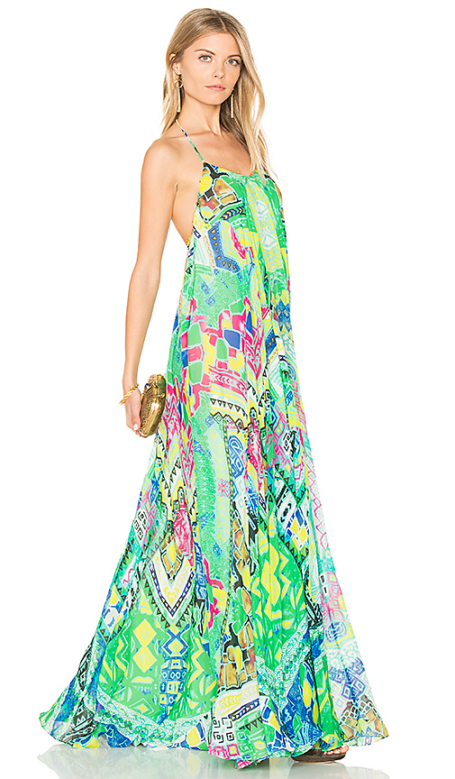 505x864 Rococo Sand Long Watercolor Dress In Colorful Revolve - Watercolor Dress Long