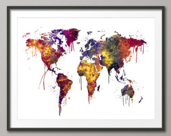 340x270 Drip Painting Etsy - Watercolor Drip Painting