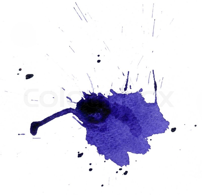 800x769 Drop Of Blue Watercolor Stock Photo Colourbox - Watercolor Drops