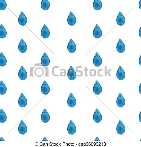 450x470 Watercolor Drops Seamless Pattern. Vector . - Watercolor Drops