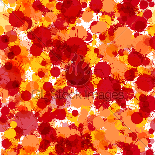 500x500 Bright Red Watercolor Drops Seamless Pattern Gl Stock Images - Watercolor Drops