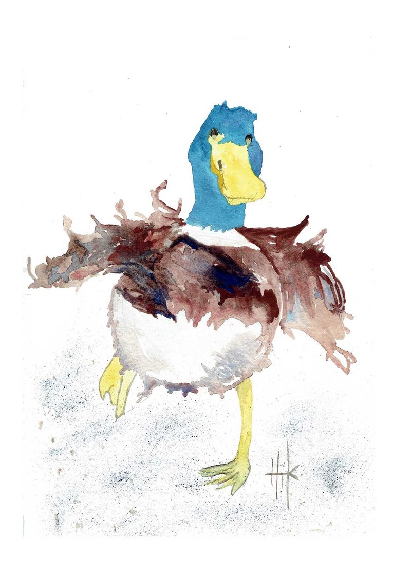 800x1117 Duck - Watercolor Duck