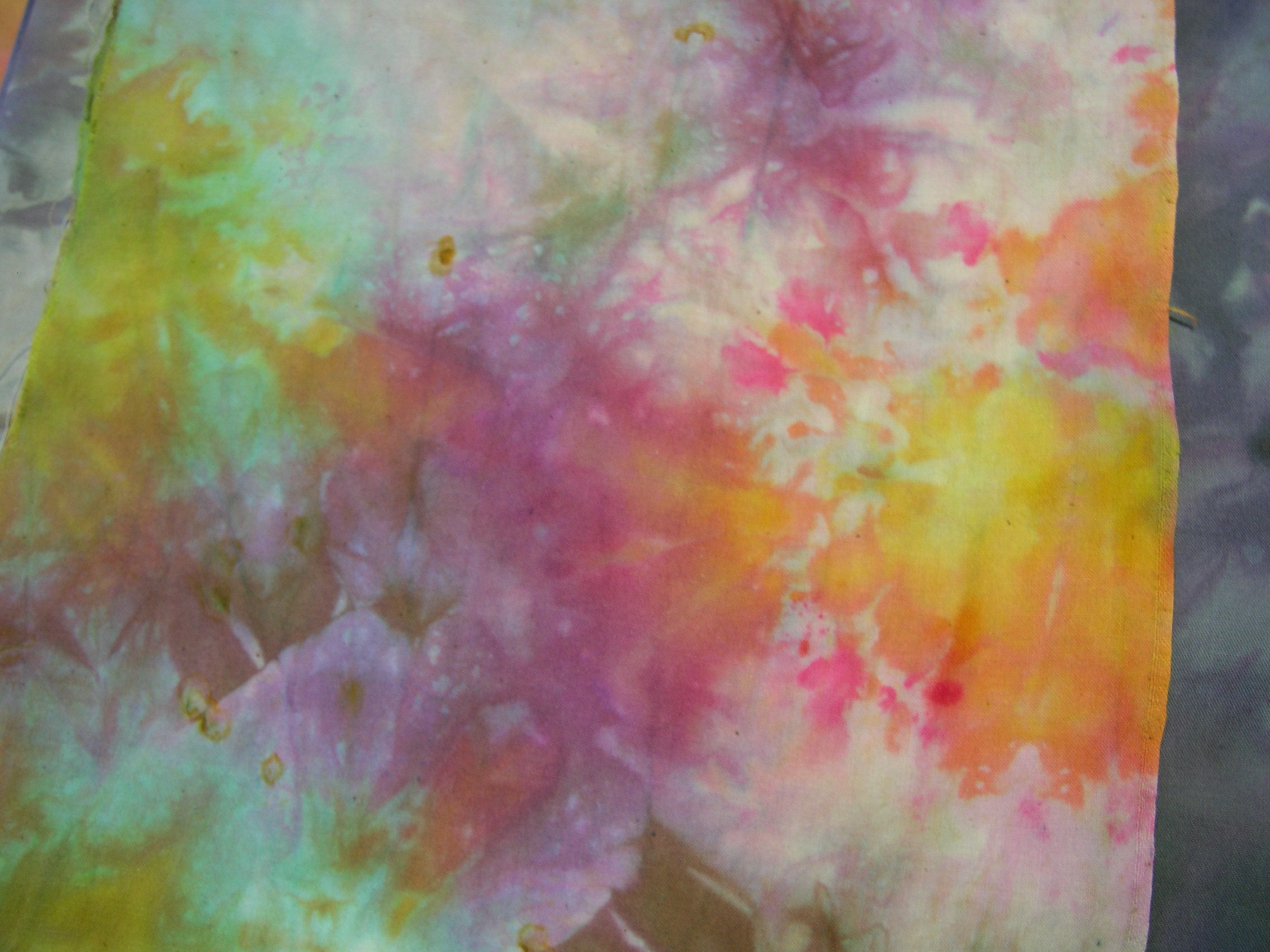 2272x1704 Ironed Snow Dye Janice Paine Dawes, Artist - Watercolor Dye Fabric