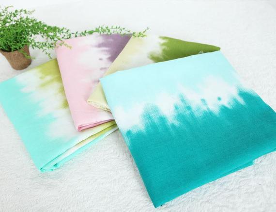 570x437 Watercolor Printed Fabricnatural Dyed Style Fabricspring Etsy - Watercolor Dye Fabric