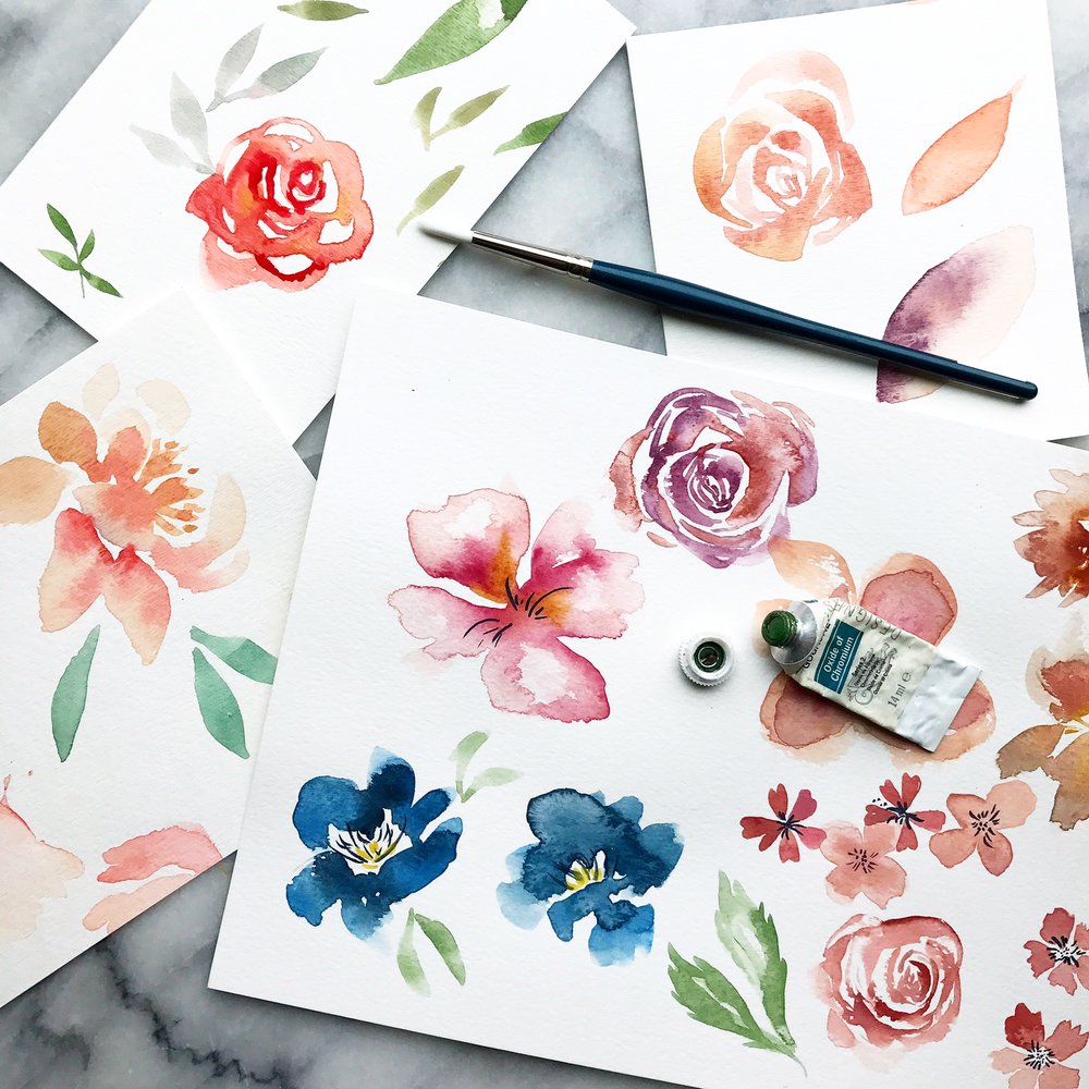 1000x1000 Classes The Mint Gardener - Watercolor E