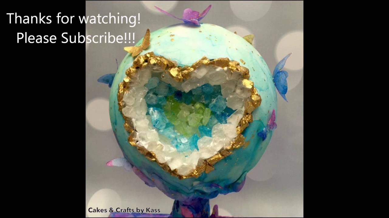 1280x720 Watercolor Earth Geode Time Lapse - Watercolor Earth