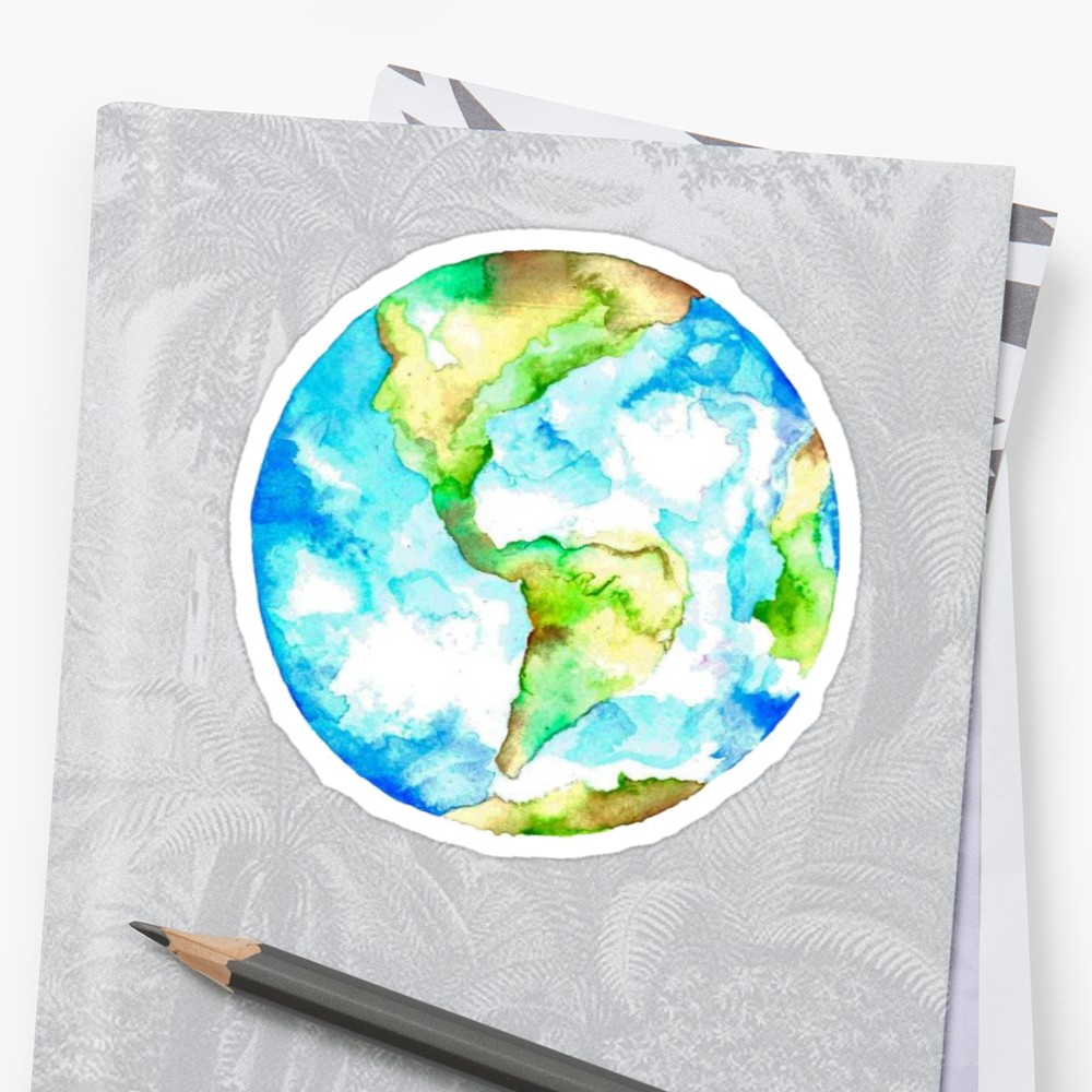 Watercolor Earth at PaintingValley.com | Explore collection of ...