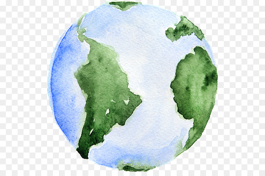900x600 Earth Watercolor Painting Royalty Free - Watercolor Earth
