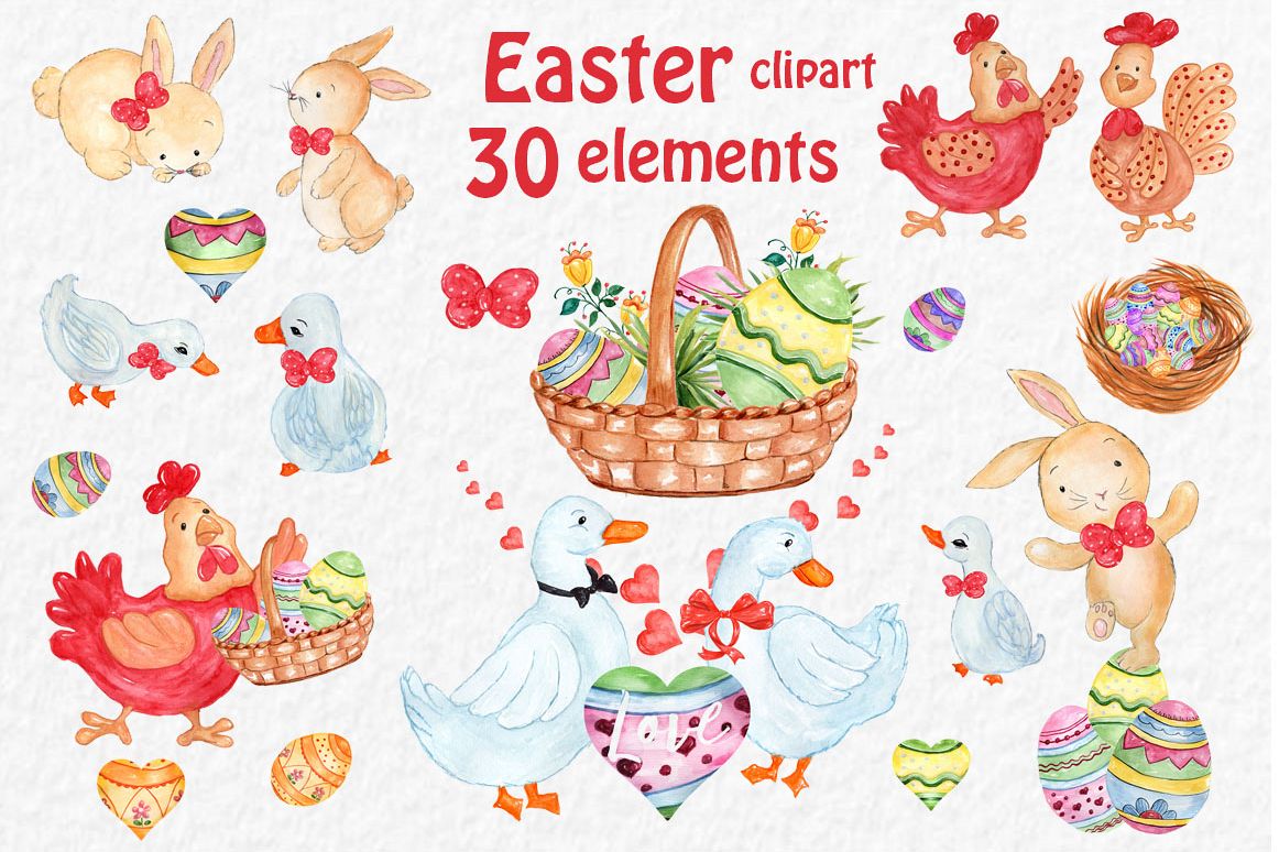 1162x774 Watercolor Easter Clipart - Watercolor Easter