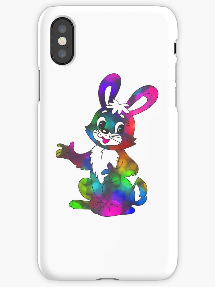 750x1000 Bright Watercolor Easter Rabbit Bunny Iphone Cases Amp Covers By - Watercolor Easter Bunny