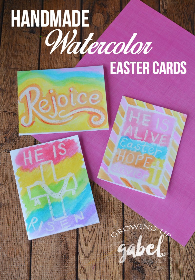 800x1149 Easy Handmade Easter Cards With Watercolors - Watercolor Easter Cards