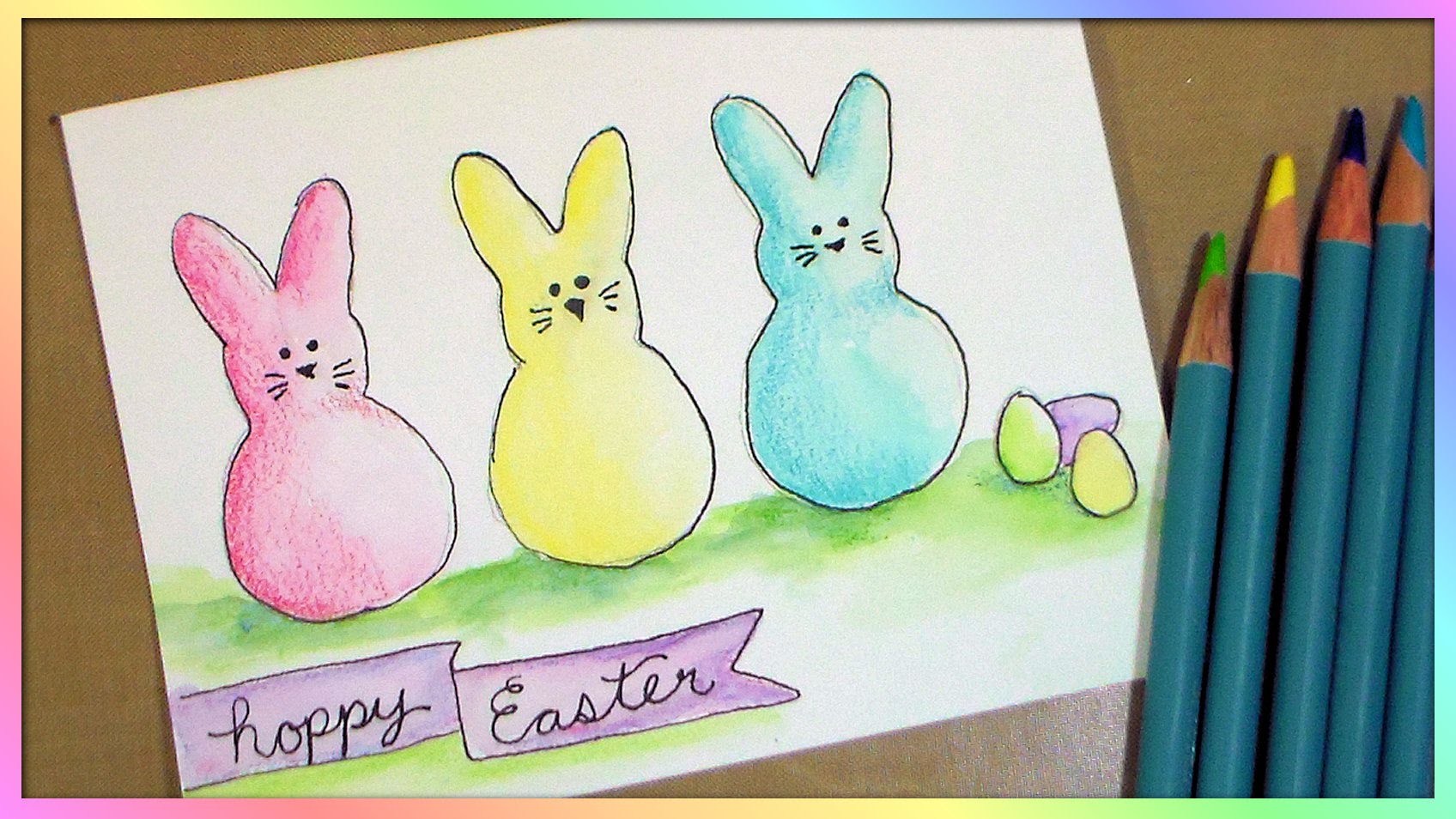 Watercolor Easter Cards at Explore collection of