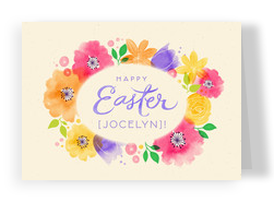 251x185 Send Custom Easter Greeting Cards Cardstore - Watercolor Easter Cards