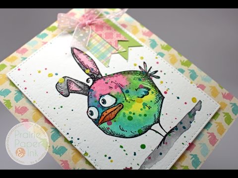 480x360 Tim Holtz Bird Crazy Kuretake Gansai Tambi Watercolors Amyr - Watercolor Easter Cards