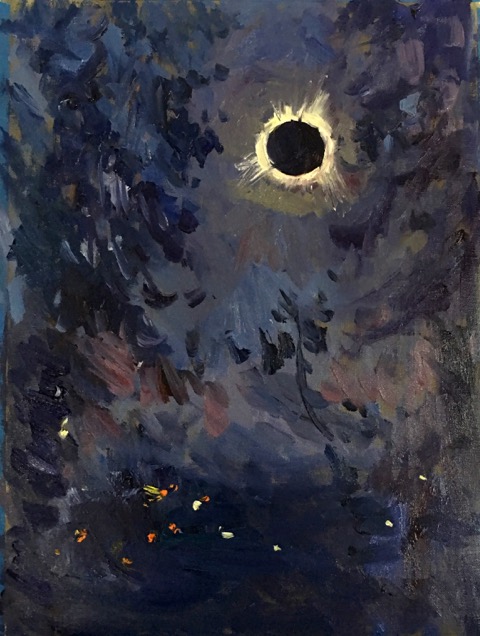 480x636 The Great American Eclipse En Plein Air - Watercolor Eclipse