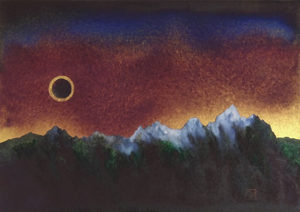 1024x723 Eclipse - Watercolor Eclipse
