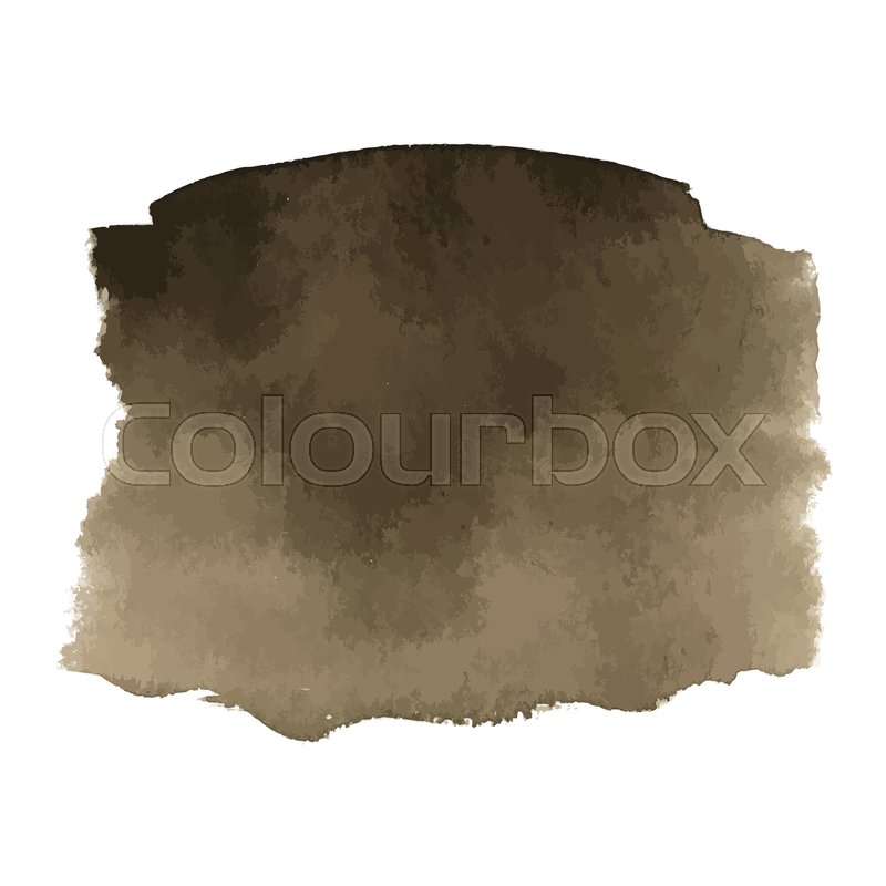 800x800 Coffee Brown Gradient Watercolor Vector Background. Hand Drawn - Watercolor Edges
