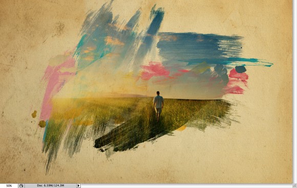 580x366 Super Cool Watercolor Effect In 10 Steps In Photoshop - Watercolor Effect