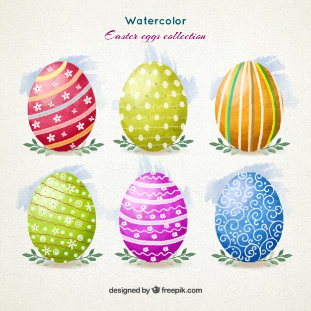 626x626 Easter Eggs Clipart Watercolor - Watercolor Eggs