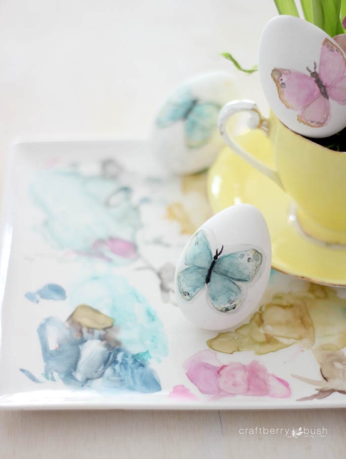 700x929 Watercolor Butterflies Easter Eggs And A Little Magic - Watercolor Eggs