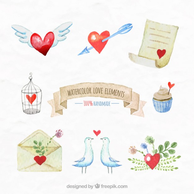 626x626 Download Vector - Watercolor Elements