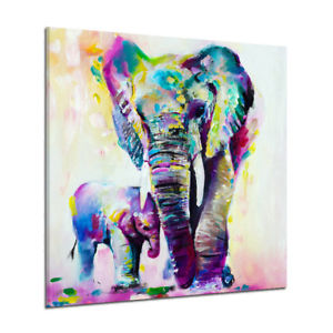 300x300 Watercolor Elephant Frameless Canvas Art Paintings Oil Abstract - Watercolor Elephant