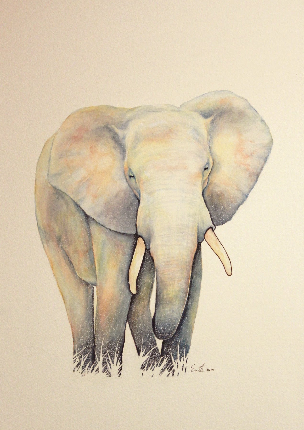 1270x1796 Speed Painting Watercolour - Watercolor Elephant Art