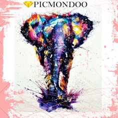 236x237 Elephant Head Watercolor Painting Print By Slaveika Aladjova, Art - Watercolor Elephant Head