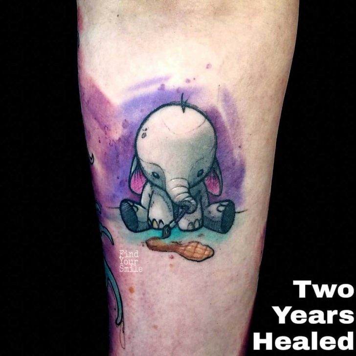 728x728 Watercolor Sad Elephant Tattoo Best Tattoo Ideas Gallery - Watercolor Elephant Tattoo