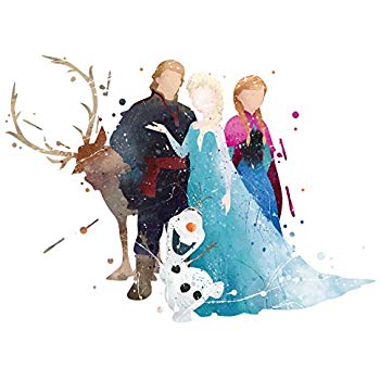 350x350 8x10 P16 Frozen Poster.inspired Watercolor Art Print - Watercolor Elsa